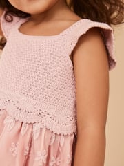Pink Occasion Knit Dress (3mths-10yrs) - Image 4 of 7