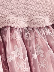 Pink Occasion Knit Dress (3mths-10yrs) - Image 7 of 7