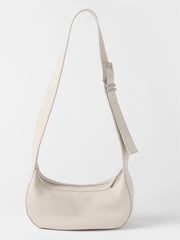 Mint Velvet Cream Leather Cross-Body Bag - Image 1 of 3