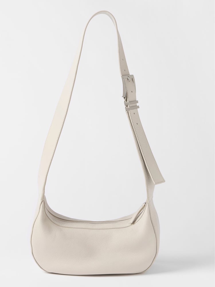 Mint Velvet Cream Leather Cross-Body Bag - Image 1 of 3