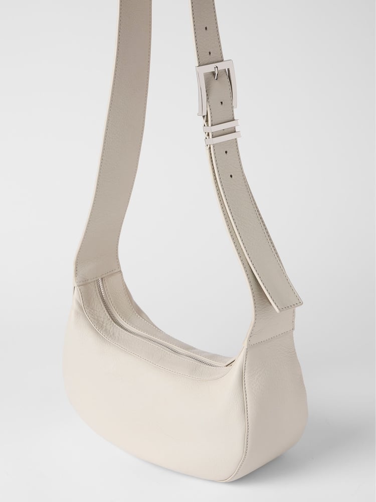 Mint Velvet Cream Leather Cross-Body Bag - Image 2 of 3