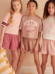 Pink Slogan Short Pyjamas 3 Pack (3-16yrs) - Image 1 of 13