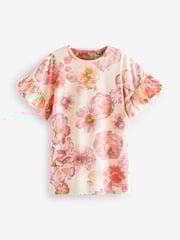 Pink/Cream Floral Nighties 2 Pack (2-16yrs) - Image 5 of 8