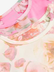 Pink/Cream Floral Nighties 2 Pack (2-16yrs) - Image 8 of 8