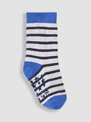 JoJo Maman Bébé Indigo 3-Pack Dino Socks - Image 3 of 4