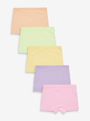 Multi Pastel Short Briefs 5 Pack (2-16yrs) - Image 1 of 3