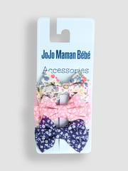 JoJo Maman Bébé Multi 3-Pack Bow Clips - Image 1 of 3