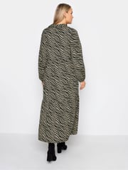 Long Tall Sally Black Zebra Print Tiered Maxi Dress - Image 2 of 4