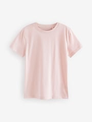 Pink Pale Cotton Short Sleeve T-Shirt (3-16yrs) - Image 1 of 3