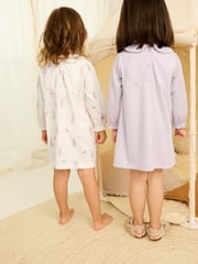 Purple Bunny Nighties 2 Pack (2-12yrs) - Image 3 of 7