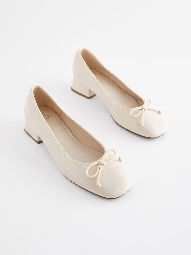Bone Forever Comfort Block Heel Ballerina Shoes - Image 1 of 5