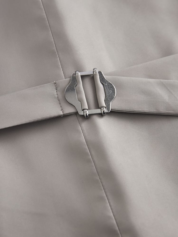 Marl Taupe Regular Fit Motionflex Stretch Waistcoat - Image 8 of 8