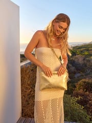 Rockett St George Gold Star Premium Leather Clutch Bag - Image 2 of 4