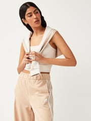 adidas Cream Sportswear Teamsport Tracksuit - Image 4 of 8