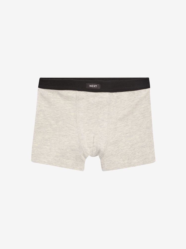 White/Black Soft Waistband Trunks 5 Pack (2-16yrs) - Image 2 of 8