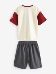 Red/Green Varsity Short Pyjamas 2 Pack (3-16yrs) - Image 7 of 8