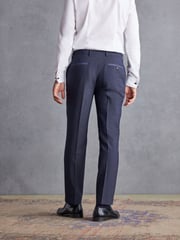 Navy Blue Tailored Signature TG Di Fabio Wool Rich Puppytooth Suit: Trousers - Image 2 of 11