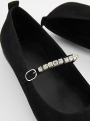 Black/Jewel Signature Leather Mary Jane Flat Shoes - Image 10 of 10