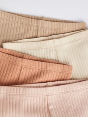 Rust Brown/Cream Baby Leggings 4 Pack - Image 5 of 7