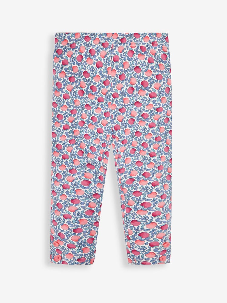 JoJo Maman Bébé Pink Apple & Pink Girls' 2-Pack Leggings - Image 2 of 5