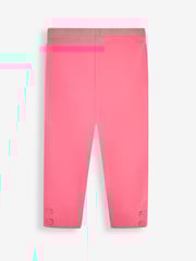 JoJo Maman Bébé Pink Apple & Pink Girls' 2-Pack Leggings - Image 3 of 5