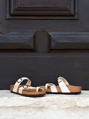 Birkenstock Pearl White Mayari Birko Flor Sandals - Image 2 of 7