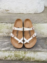 Birkenstock Pearl White Mayari Birko Flor Sandals - Image 3 of 7