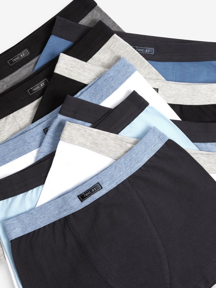 Blue/Grey 10 Pack Trunks (2-16yrs) - Image 13 of 13