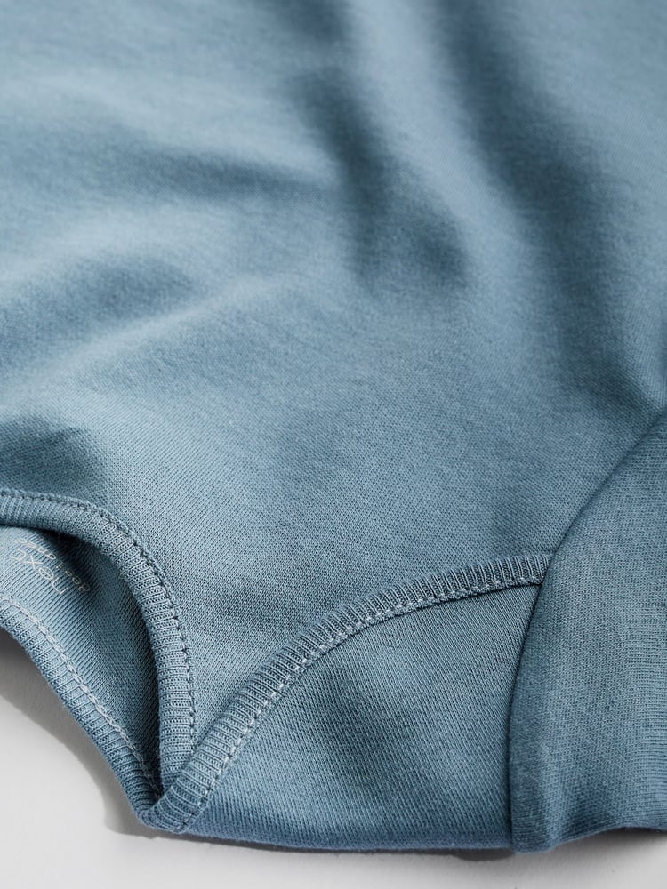 Modern Blue 5 Pack Baby Long Sleeve Bodysuits - Image 14 of 14