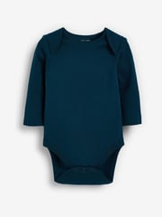 Modern Blue 5 Pack Baby Long Sleeve Bodysuits - Image 8 of 14