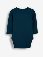 Modern Blue 5 Pack Baby Long Sleeve Bodysuits - Image 9 of 14