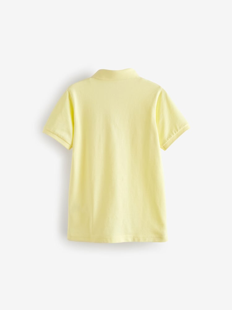 Yellow Pastel Short Sleeve Polo Shirt (3-16yrs) - Image 2 of 3