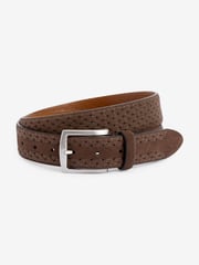 Neutral Signature Suede Textured Belt - Image 1 of 4