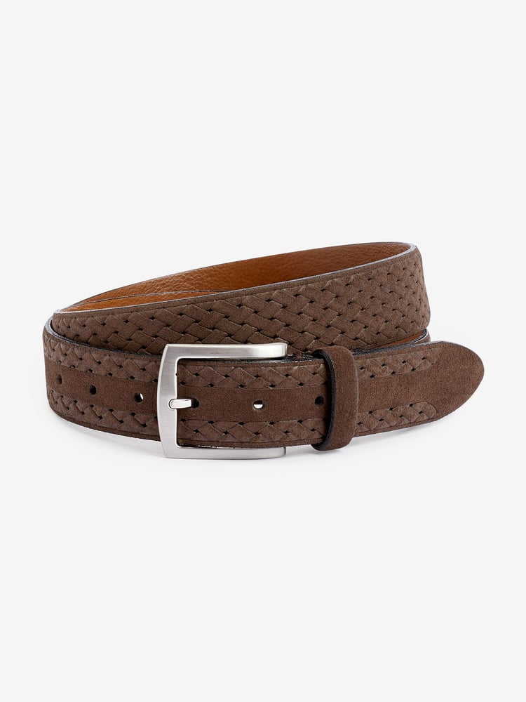 Neutral Signature Suede Textured Belt - Image 1 of 4