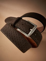 Neutral Signature Suede Textured Belt - Image 4 of 4