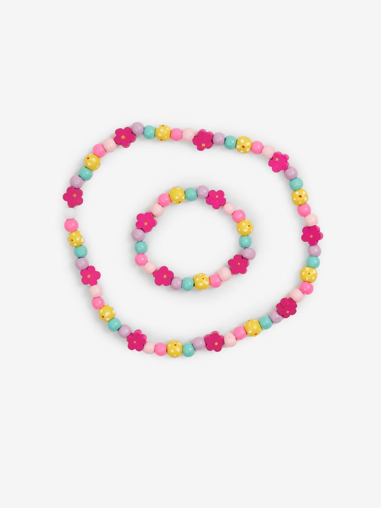 JoJo Maman Bébé Pastel Toddler Necklace Set - Image 2 of 3