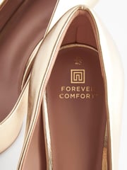 Gold Regular/Wide Fit Forever Comfort® Heart Trim Court Shoes - Image 5 of 6