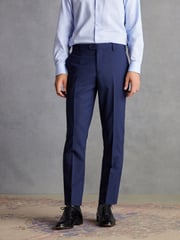 Bright Blue Tailored Fit Signature TG Di Fabio Wool Rich Puppytooth Suit: Trousers - Image 1 of 7