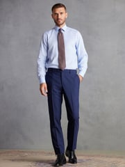 Bright Blue Tailored Fit Signature TG Di Fabio Wool Rich Puppytooth Suit: Trousers - Image 2 of 7