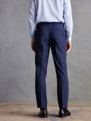 Bright Blue Tailored Fit Signature TG Di Fabio Wool Rich Puppytooth Suit: Trousers - Image 4 of 7