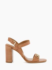 Dune London Brown Snaffle Block Heel Jili Sandals - Image 3 of 6