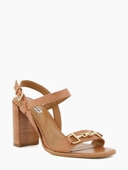 Dune London Brown Snaffle Block Heel Jili Sandals - Image 4 of 6