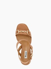 Dune London Brown Snaffle Block Heel Jili Sandals - Image 6 of 6