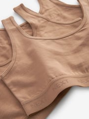 Praline Beige Crop Tops 3 Pack (5-16yrs) - Image 4 of 4