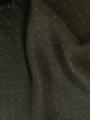 Reiss Dark Green Liam Polka Dot Silk Pocket Square - Image 5 of 5