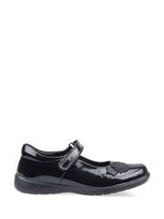 Start-Rite Wish Rip-Tape Black Patent Leather School Shoes F Fit - Image 2 of 4