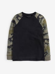 Khaki Green Camo Raglan T-Shirts 3 Pack (3-16yrs) - Image 4 of 5