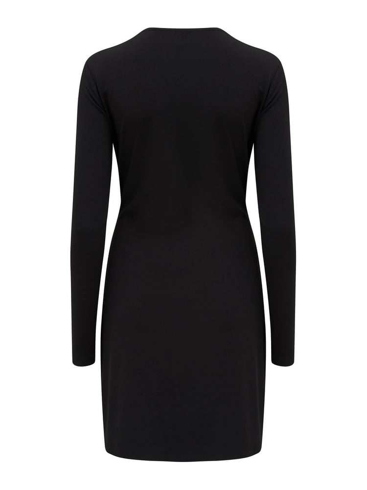 Pour Moi Black Bryony Slinky Dress - Image 5 of 5 Pour Moi Black Bryony Slinky Dress - Image 5 of 5