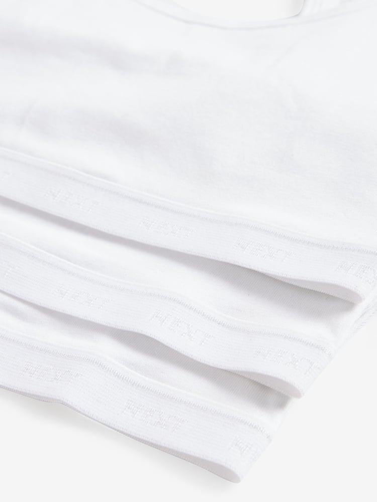 White Crop Tops 3 Pack (5-16yrs) - Image 6 of 6