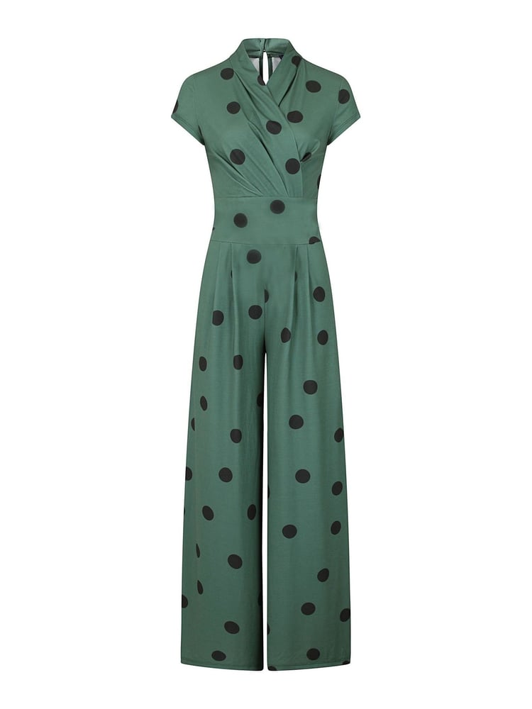 HotSquash Green Jersey Wide Leg Jumpsuit - Image 5 of 5